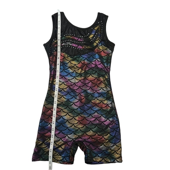 Sleeveless Mermaid Gymnastics Unitard (Leotard) - Picture 4 of 6